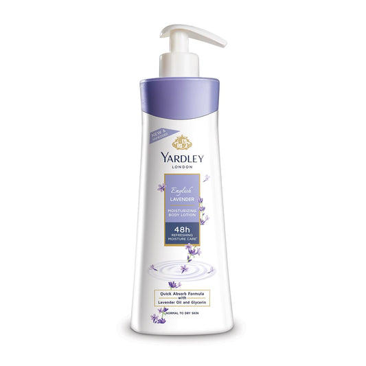 Yardley London English Lavender Moisturizing Body Lotion With Germ Shield| Infused With Lavender Oil| Daily Use Hand & Body Lotion With Natural Floral Extracts For Women| 600ml