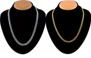 ASTRODIDI Combo of Gold Plated and Silver Plated Chain For Boys, Girls, Men and Women Gold-plated Alloy Chain