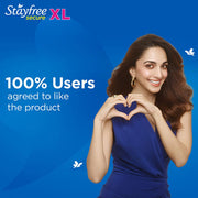 Stayfree Secure xl | Combo packs 98 Pads | Cottony Soft Sanitary Pads for Women | with Leak Lock Technology | Odour Control | Absorbs Up to 100% fluid | Up to 12 Hours of Protection