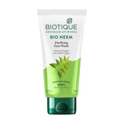 Biotique Fresh Neem Pimple Control Face Wash| Ayurvedic and Organically Pure| Prevents Pimples |100% Botanical Extracts| Suitable for All Skin Types | 50mL