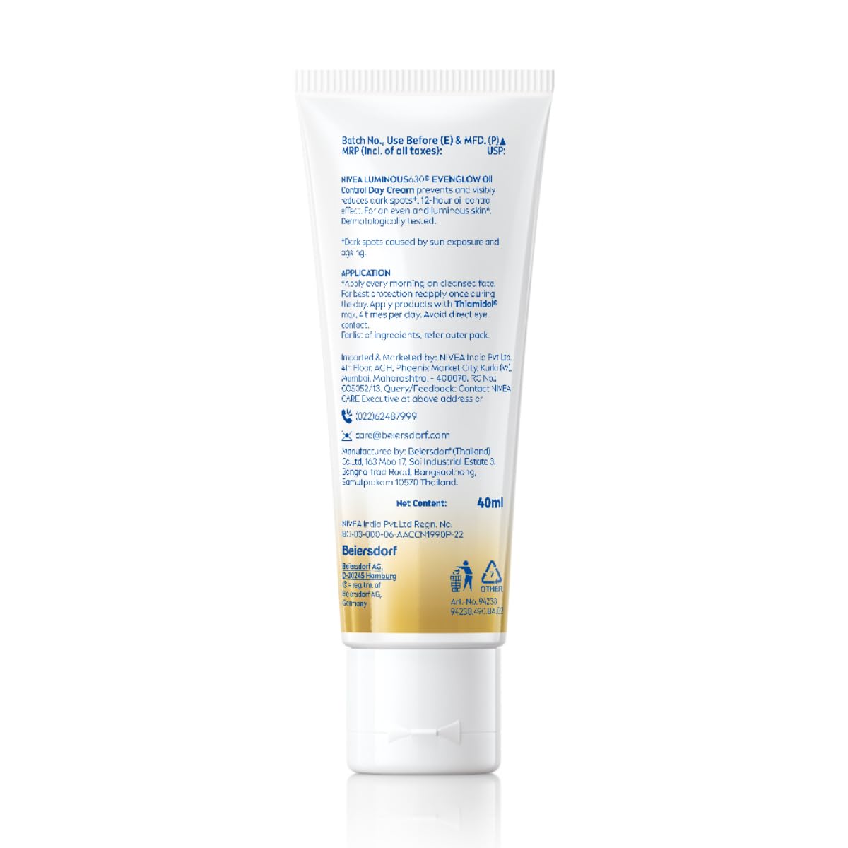 NIVEA Luminous Even Glow Anti-Spot Day Cream 40ml