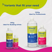 Fevicryl Epoxy Resin Art Kit, 1200g | Non-Toxic, Long Lasting, Smooth Finish | Easy to use | Suitable for Making Jewellery, Coasters and DIY Craft | Ideal for Hobbyists, Artists & Gifting
