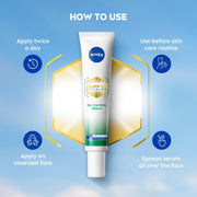NIVEA Luminous Even Glow Oil Control Face Crème & Moisturiser Serum | Patented Thiamidol (60X More Effective Than Vitamin C) | Salicylic Acid & Hyaluronic Acid | Dark Spots & Pigmentation Serum for Oil Control, Brightening & Hydration | 10ml