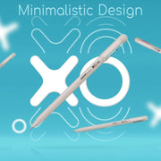 Hauser XO Gel Pen Combo Pack | Matt Finish Body With Ultra Durable Tip | 10 Pcs Blue Ink & 10 Pcs Black Ink