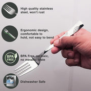 Parage 18 Pieces Premium Stainless Steel Cutlery Set, Home & Kitchen with Gift Box (6 Pieces Each Table Spoons, Table Forks & Tea Spoons) with Leatherite Box