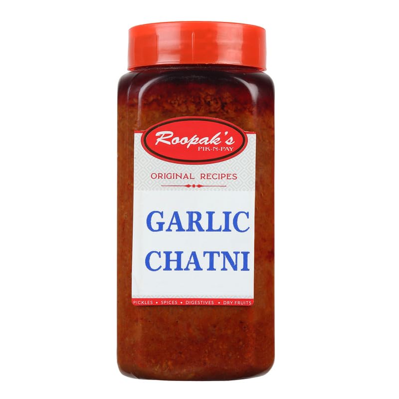 ROOPAK'S PIK-N-PAY Garlic Chutney | Spicy Garlics Homemade Chutneys | Lahsun Ki Chatni -400 g