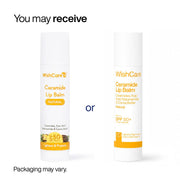 WishCare Ceramide Lip Balm SPF 50 PA++++ | Brightening Lip Balm for Dark Lips | In-Vivo Tested | Kojic Acid & Niacinamide | Natural & Untinted | For Women & Men | 5g
