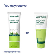 WishCare Salicylic Acid Face Wash For Women & Men | Reduces Acne & Controls Oil | With AHA, Green Tea, Chamomile & Tea Tree | Salicylic Acid Face Wash For Oily Skin & Acne Prone Skin | 100ml