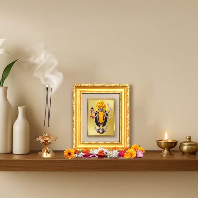 DIVINITI Kali Maa | Goddess of Power & Protection Tabletop and Wall Frame in 24K Gold Plated Foil