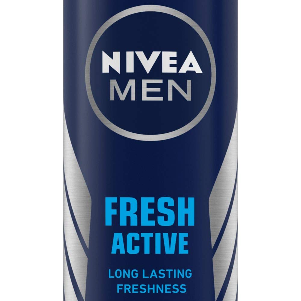 Nivea Men Deodorant Spray, Fresh Active, 150Ml (Pack Of 3)
