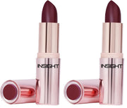 INSIGHT Hydra Fix Lipstick - Russet Rouge| Semi Matte Finish | One Swipe Intense Pigmentation | Long Lasting | Lightweight | Hydrating Non Drying Formula - 4.2g (Pack of 2)