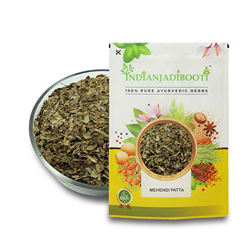 IndianJadiBooti Pure Mehendi Patta (Dried Henna Leaves) | Traditional Botanical for DIY Hair Conditioning, Scalp Harmony & Pitta Balance | 900 Grams | (Pack Of 2)