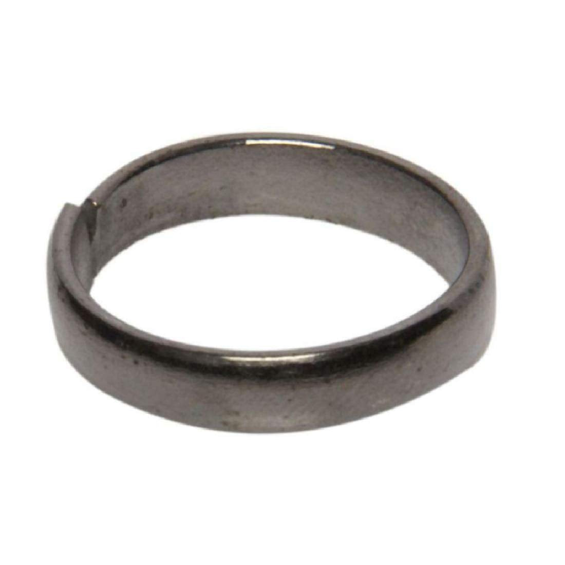 ASTRODIDI Black Horse Shoe Iron Ring Shani Dosh Niwaran Kale Ghode ki Naal Ka Challa Adjustable for men and women (Ring Size 20)
