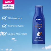 NIVEA Cocoa Nourish 400ml + 120ml Body Lotion | 48 H Moisturization | With Cocoa Butter & Coconut Oil | Non Greasy & Healthy Looking Skin |For Very Dry Skin