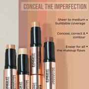 INSIGHT Skin Touch Longwear Concealer | Creamy Formula | Long Lasting | Waterproof | Lightweight | Buildable Coverage | Infused with Coffee Seed Oil & Mango Butter - (LNP15) 5g