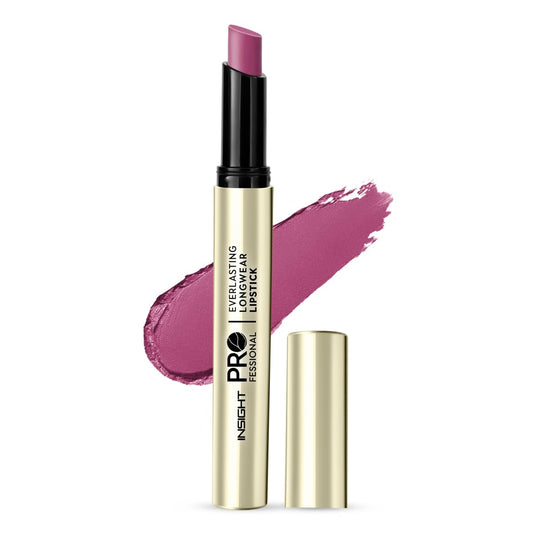 INSIGHT Professional Everlasting Longwear Lipstick | Velvety Smooth Finish | Highly Pigmented | Transferproof,Waterproof,Smudgeproof | Infused with Vit E & Marula Oil - (Clans) 2.5gm