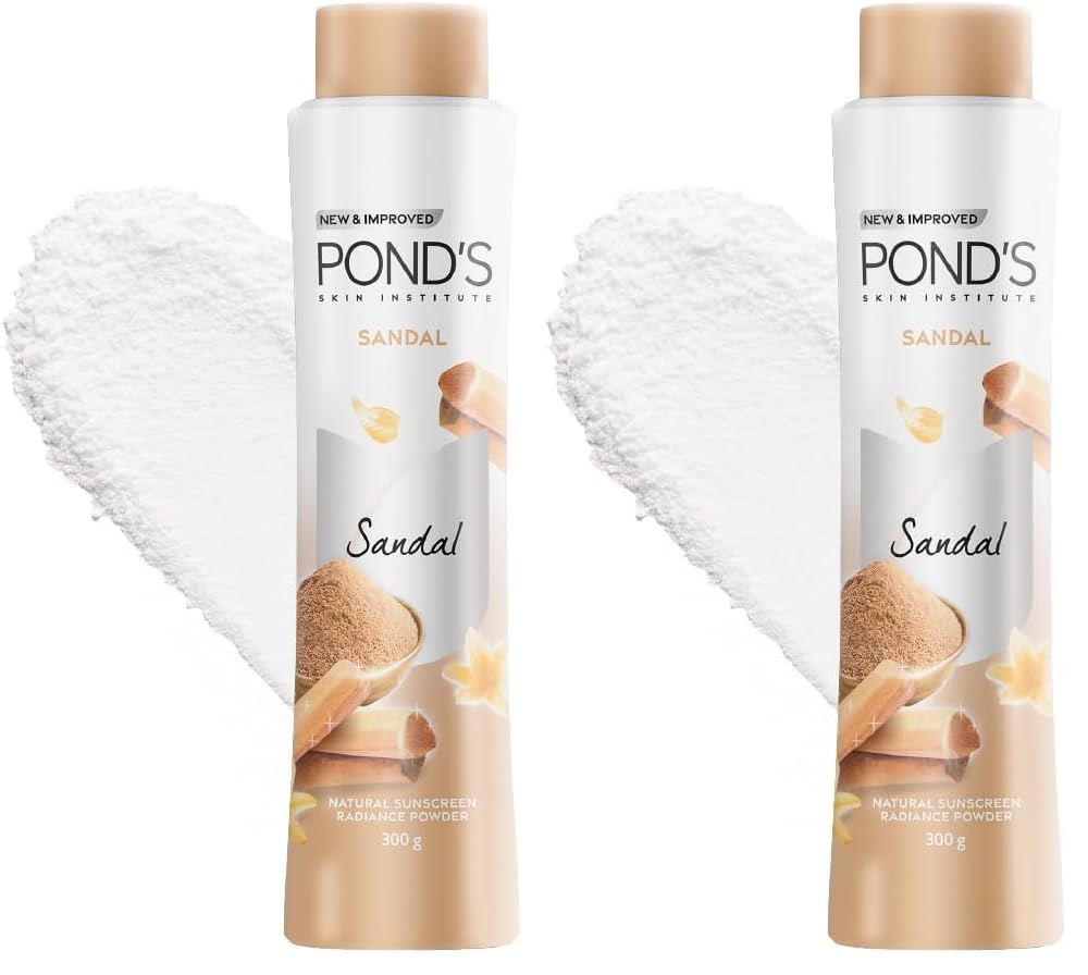 POND'S Sandal Radiance Talcum Powder, Pack of 600 g