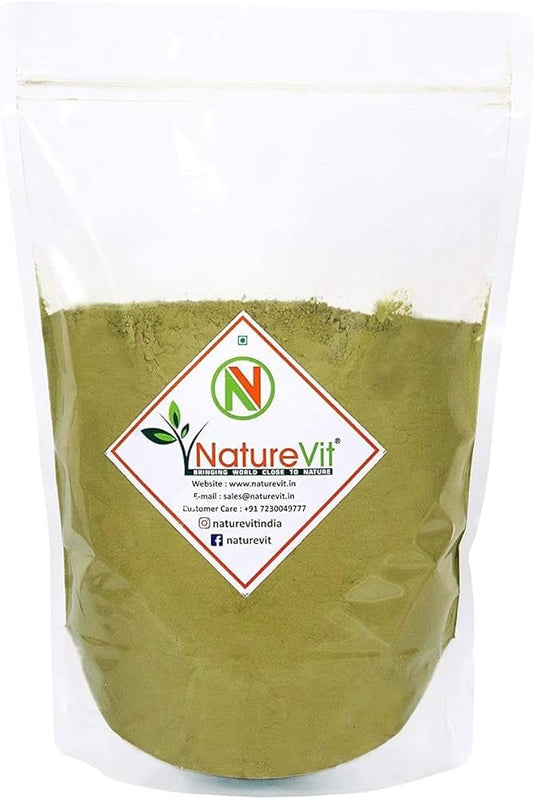NatureVit Indigo Powder 1 Kg | 100% Pure & Natural Hair Color | Chemical-Free Indigo Leaf Powder | Conditions & Protects Hair | Ideal for Grey Coverage & Hair Health