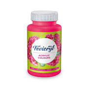 Fevicryl Acrylic Colour 500ml Pink & White, Non-Cracking, Rich Pigment for Canvas, Wood, Leather, Earthenware, Metal, DIY Art & School Projects