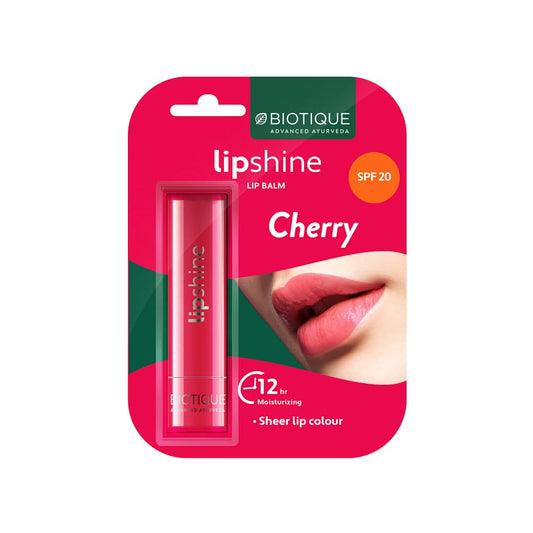 Biotique Natural Makeup Magikisses Lip Balm, Merry Cherry Red, 1 count