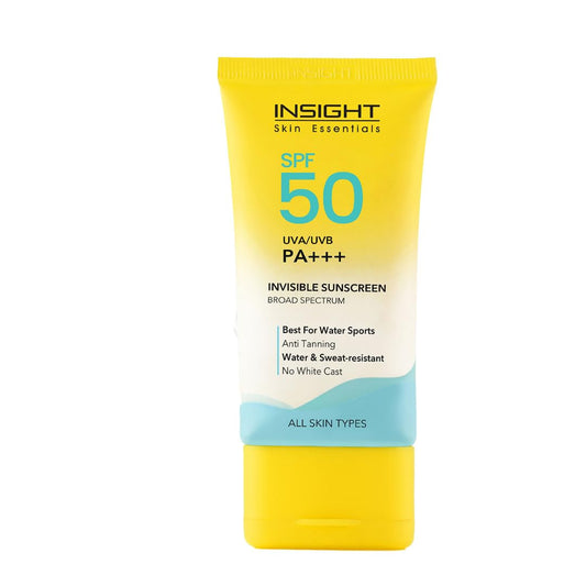 INSIGHT Invisible Gel Sunscreen SPF 50 | PA+++ Broad Spectrum | No White Cast, Oil-Free, Non-Comedogenic, Water & Humidity Resistant | Lightweight & Hydrating Sun Protection for All Skin Types