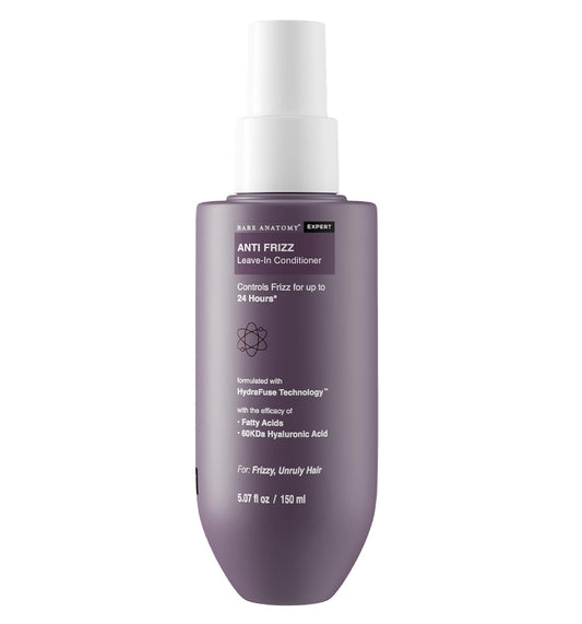 Bare Anatomy Anti Frizz Leave In Conditioner | Deep Conditioned Frizz Controlled Hair For 24 hrs | For Dry & Frizzy Hair | For Women and Men | Get Smoother, Healthy & Glossy Hair | 150ml