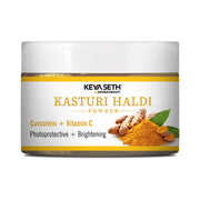 KEYA SETH AROMATHERAPY Kasturi Haldi Powder Face Pack with Curcumin & Vitamin C for Purifying Skin, Anti-Aging, Acne Care & Glowing Skin 75gm