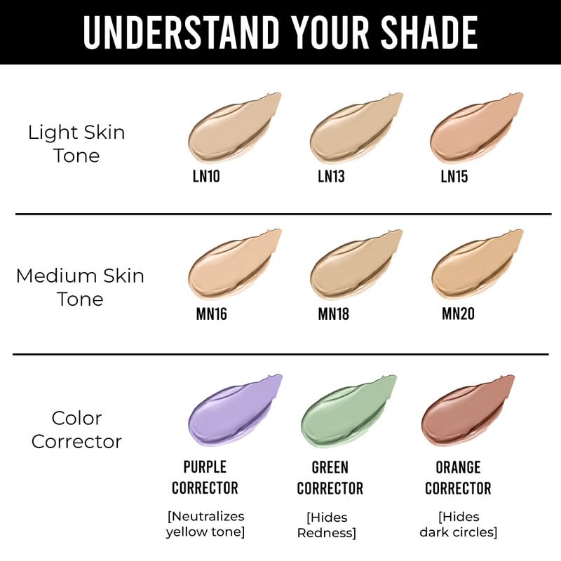 INSIGHT No Smudge Concealer |High Coverage | Lightweight Formula | Crease-Free Finish | Long-Lasting |Blemishes & Redness |Flawless Look |Purple Corrector-5g