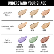 INSIGHT No Smudge Concealer |High Coverage | Lightweight Formula | Crease-Free Finish | Long-Lasting |Blemishes & Redness |Flawless Look |Purple Corrector-5g