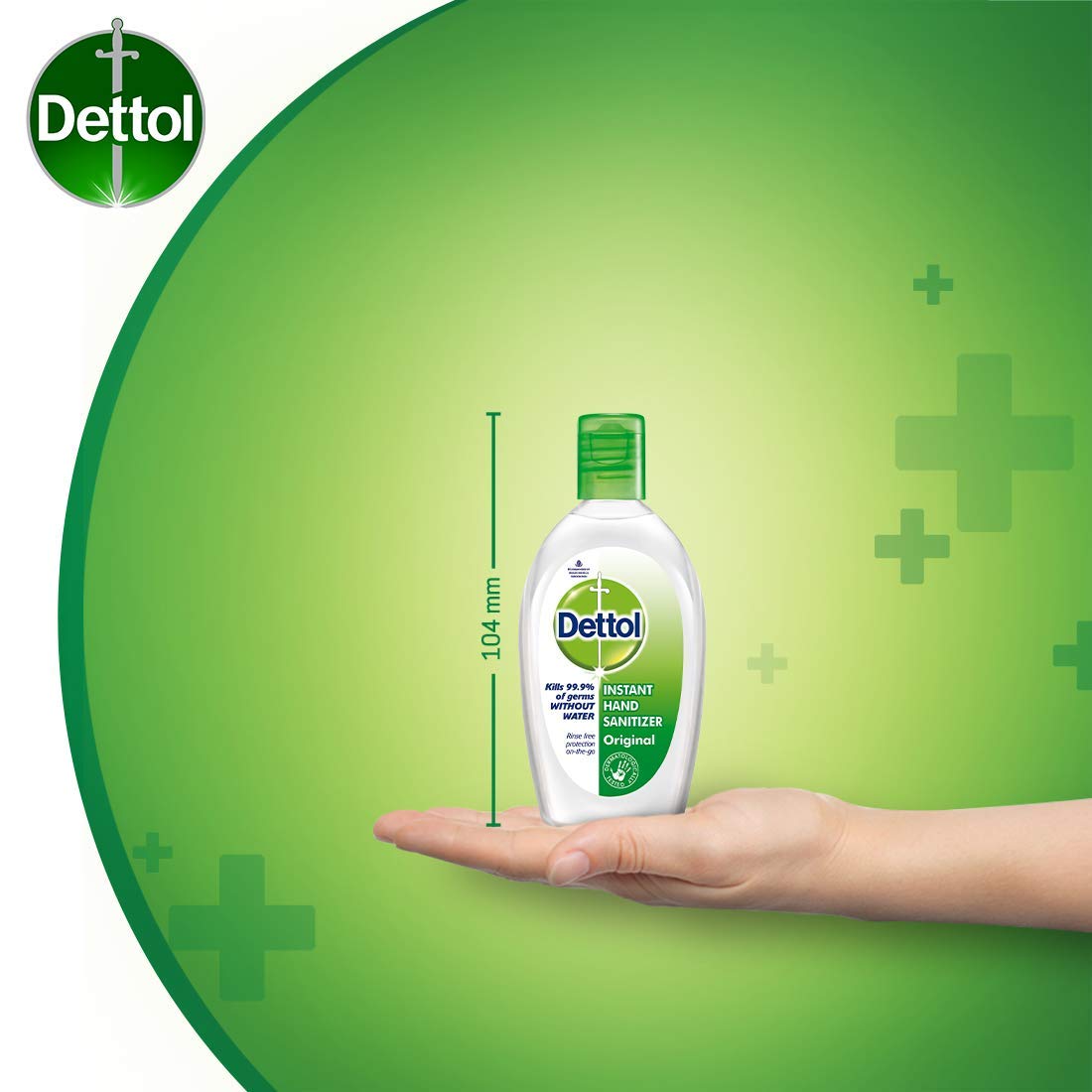 Dettol Alcohol based Hand Sanitizer, Original, 50ml, Pack of 2