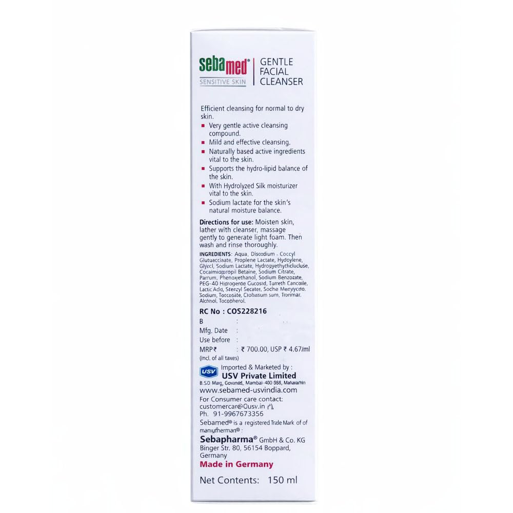 Sebamed Gentle Facial Cleanser| For Normal to