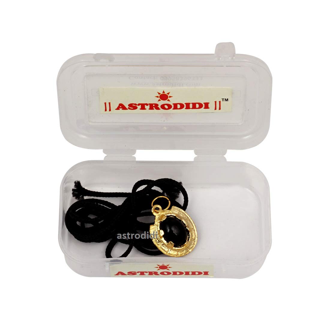 ASTRODIDI Shani Raksha Kavach | Nazar Dosh Suraksha Kawach I Evil Eye Protector Pendant with Black Thread for Men Women Boys and Girls (Color: Black and Golden)