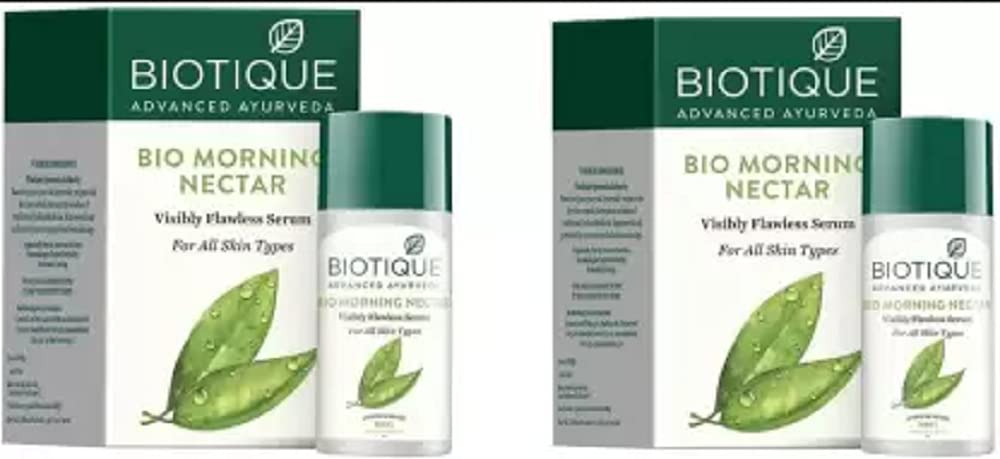 Biotique Bio Morning Nectar Visibly Flawless Serum, 40ml (Pack of 2)