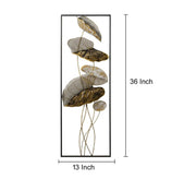 DSH CRAFTING YOUR CURIOSITY Metal Wall Art Wall Sculptures Hanging Perfect For Home Decorations Living Room Bedroom. (05-LOTUS-2P)