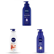 NIVEA Very Dry 600 ml + Glow 400 ml + Cocoa 400 ml
