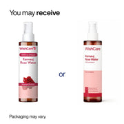 WishCare 100% Pure & Natural Rose Water For Face, Skin & Hair - Rose Water Toner for Glowing Skin - Free from Paraben & Alcohol 200ml