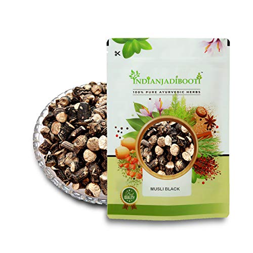 IndianJadiBooti Black Musli, 400 Grams Pack | (Pack Of 2)