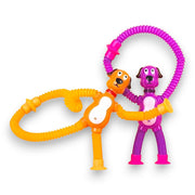 Toy Imagine Pack of 2 Telescopic Suction Dog Toy Travel Toys for 2 Year Old Boy Suction Pop It Toy for Toddlers Sensory Toy for 1+ Year Kids Engaging Toddler Travel Toy Baby Flight Essentials
