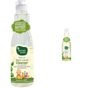Mother Sparsh Plant Powered Natural Baby Liquid Cleanser with Basil & Green Apple Extract- 500ml & Mother Sparsh Natural Baby Liquid Cleanser 175ml