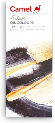 Camel Artist Oil Colours, 12 Shades (20 ml Each)
