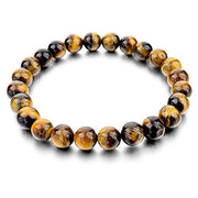 RUDRADIVINE Yellow and Black Natural Stones Healing Bracelet for Men and Women