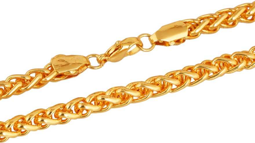 Astrodidi Gold Plated Chain for Men/Women/Girls Gold Antique chain/Stylish Heavy Golden Neck Men Chain