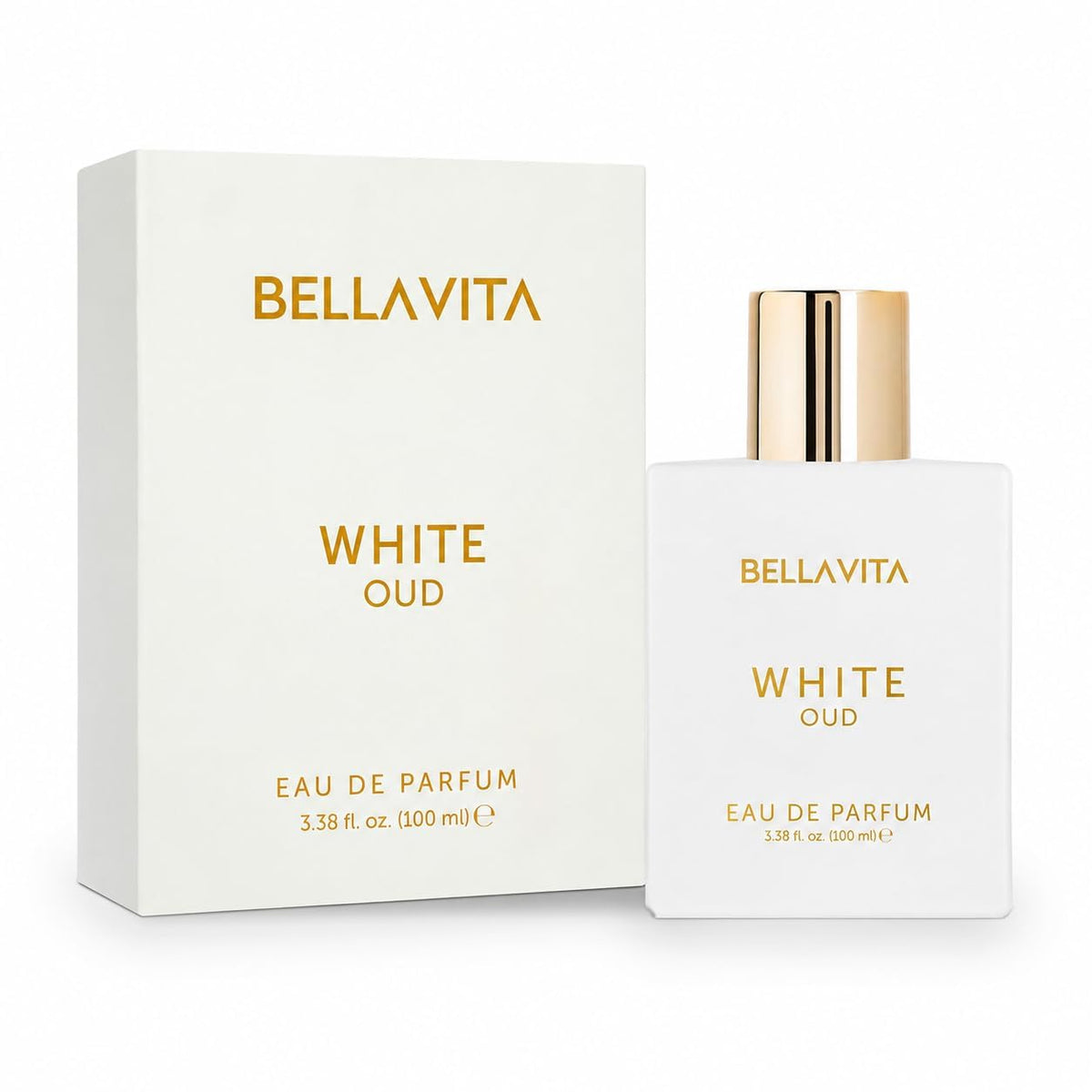Bella Vita Luxury White Oud | Long Lasting Unisex EDP 100ml | with Orange, Patchouli, Musk | Oud & Fruity Premium Fragrance Perfume for Unisex | Great for Everyday Use