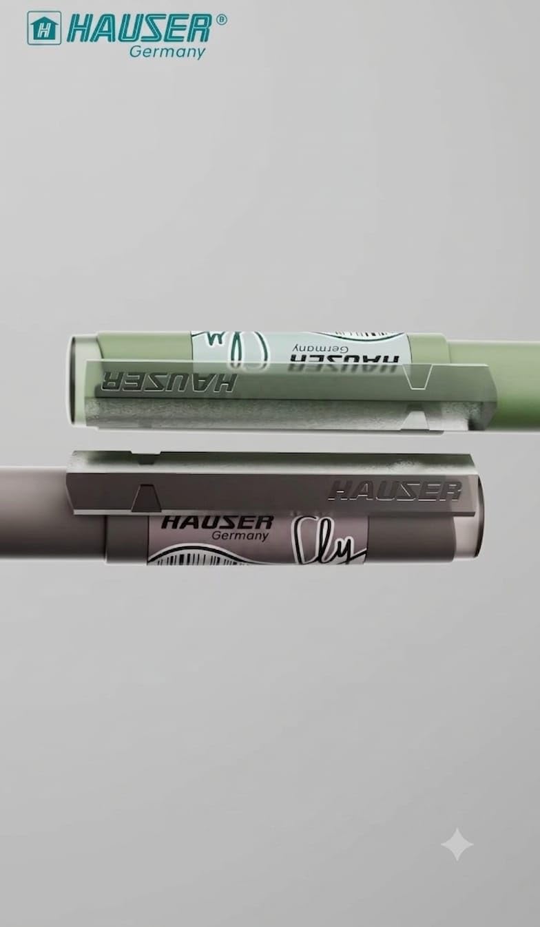 Hauser FLY 0.7mm Fine Precision Tip Ball Pen-Blue Ink-Pack of 10 | 5 Pastel Shades Matt Finish Body Colors | LV Ink For Smooth & Break-Free Writing | Smudge Free, Non-Fading & Quick-Dry Ink