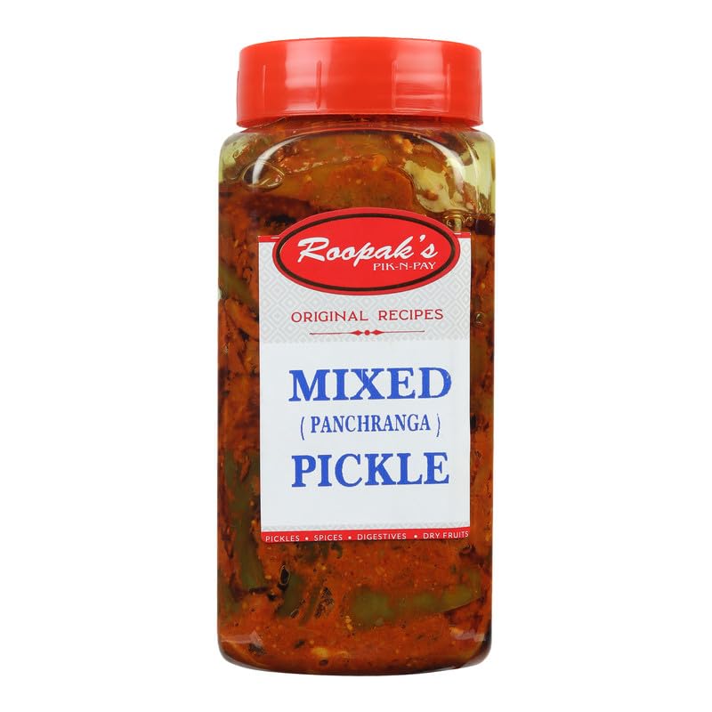 ROOPAK'S PIK-N-PAY Mixed Pickle Handmade with Love | Traditional Recipe |Mixed Achar- No Artificial Colour & Flavour (400 g)