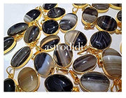 ASTRODIDI Black Stone Sulemani Hakik Pendant with Lab Report