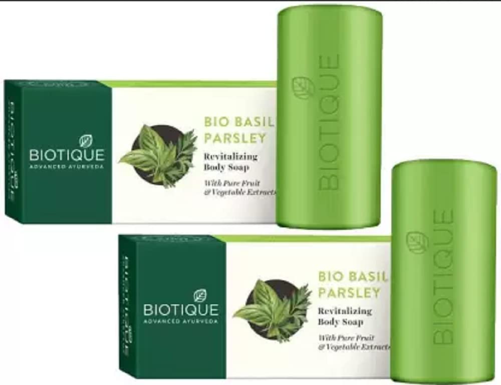 BIOTIQUE Bio Basil & Parsley Revitalizing Body Soap (300 g)