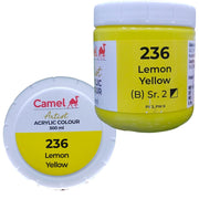 Camel Camlin Kokuyo Artist Acrylic Colour 500 ml Series 2 Lemon Yellow