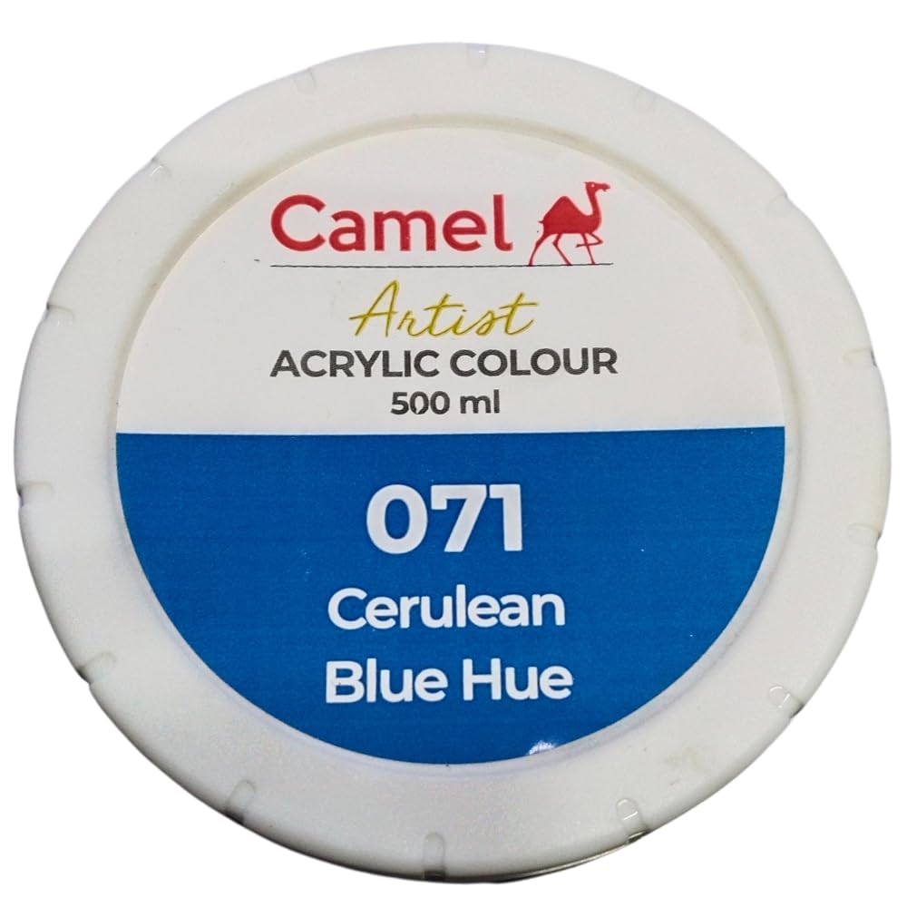 Camel Camlin Kokuyo Artist Acrylic Colour 500 ml Series 1 Cerulen Blue Hue