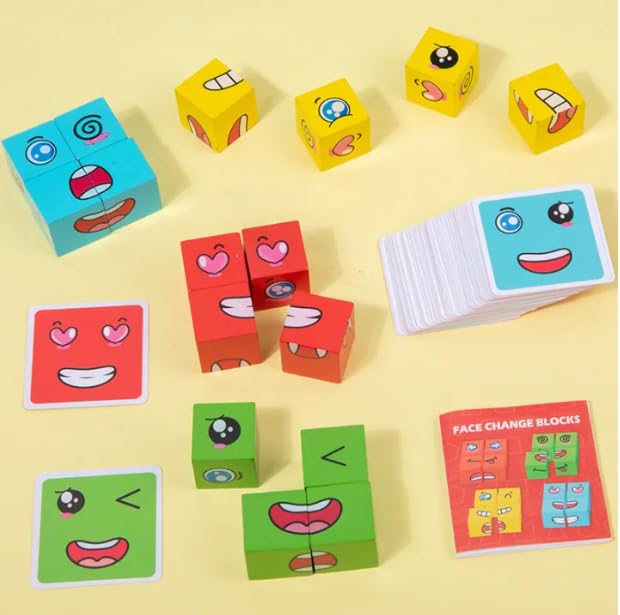 Toy Imagine Face Change Blocks Game for Kids